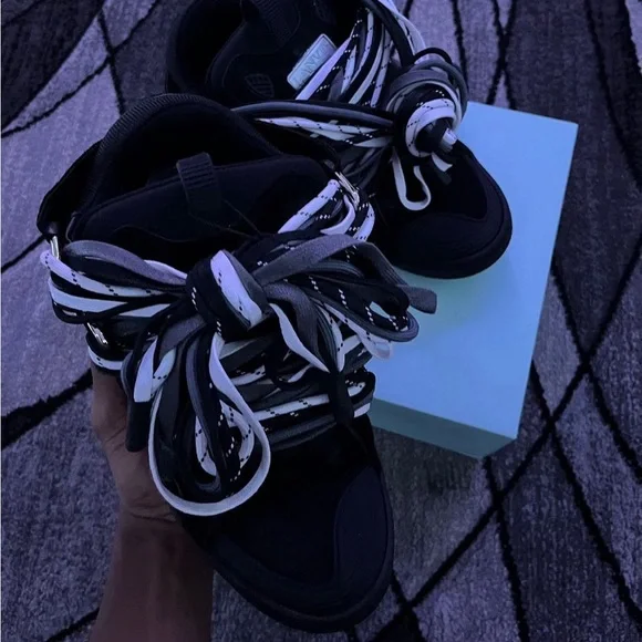 Lanvin size 9 used before black and white & gray
